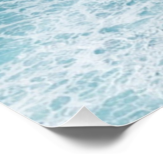 Blue Ocean Color background poster (Ecke)