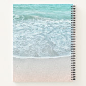 Blue Ocean Foto Beach Vacation Gastbuch Notizblock (Rückseite)