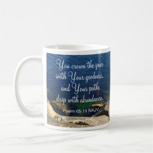 Blue Ocean gesegnet Neujahr Christlich Bible Verse Kaffeetasse