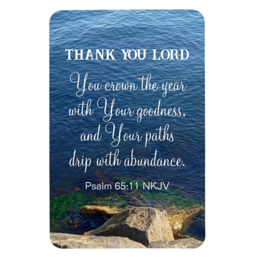 Blue Ocean gesegnet Neujahr Christlich Bible Verse Magnet (Vertikal)