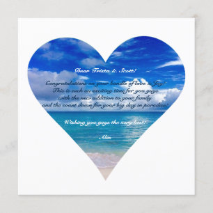 Blue Ocean   Gratulationskarte Semi-Glanz Karte