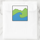 Blue Ocean Green Earth Project Large Sticker (Tasche)