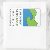 Blue Ocean Green Earth Project Rectangle Sticker (Tasche)