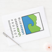 Blue Ocean Green Earth Project Rectangle Sticker (Umschlag)