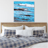 Blue Ocean Leinwand (Insitu (Schlafzimmer))