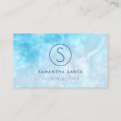 Blue Ocean Marble Visitenkarte (Vorderseite)