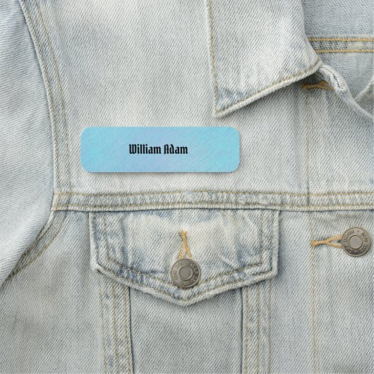 Blue Ocean Name Tag Namensschild (Beispiel)