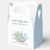 Blue Ocean Pearl Under Sea Baby Shower Geschenkschachtel (Offen)