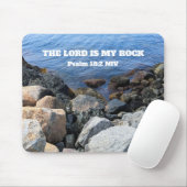   Blue Ocean Photo Lord is My Rock Bible Verse Mousepad (Mit Mouse)