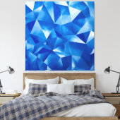 Blue Ocean Prism Polygonal Leinwanddruck (Insitu (Schlafzimmer))