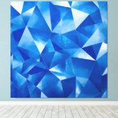 Blue Ocean Prism Polygonal Leinwanddruck (Insitu (Holzboden))