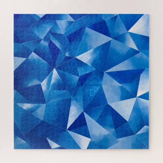 Blue Ocean Prism Polygonal Puzzle (Horizontal)