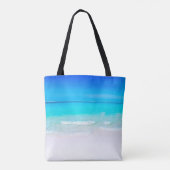 Blue Ocean Sand Beach Scene Personal Tasche (Rückseite)
