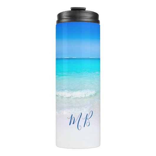 Blue Ocean Sand Drink Thermosbecher (Vorderseite)