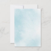 Blue Ocean & Sandy Beach Hochzeitskarte Einladung (Rückseite)