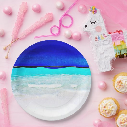 Blue Ocean Sandy Beach Teller (Party)