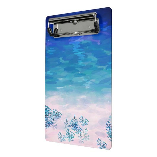 Blue Ocean Sea Beach Mini Klemmbrett (Gewinkelt2)