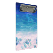 Blue Ocean Sea Beach Mini Klemmbrett (Schrägansicht)
