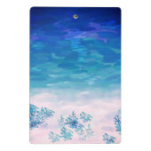 Blue Ocean Sea Beach Mini Klemmbrett (Rückseite)