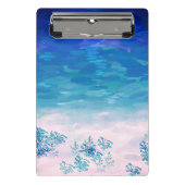 Blue Ocean Sea Beach Mini Klemmbrett (Vorderseite)
