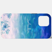 Blue Ocean Sea Beach Personalisiert Case-Mate iPhone Hülle (Rückseite (Horizontal))