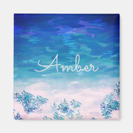 Blue Ocean Sea Beach Personalisiert Magnet