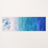 Blue Ocean Sea Beach Yogamatte (Rückseite (Horizontal))