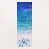 Blue Ocean Sea Beach Yogamatte (Rückseite)