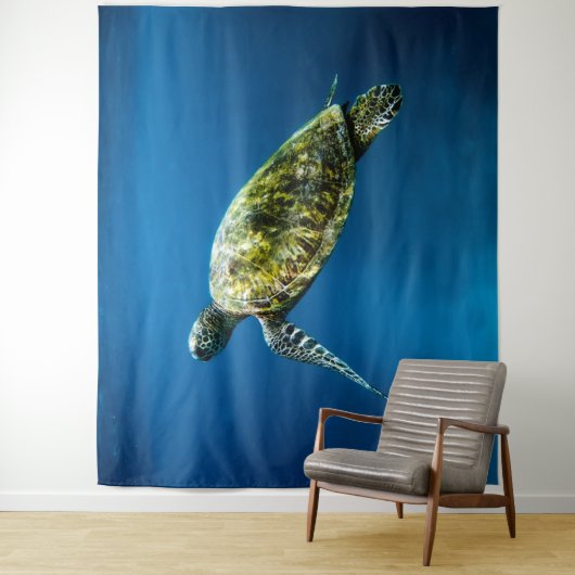 Blue ocean sea turtle tapestry wandteppich (Beispiel)