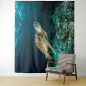 Blue ocean sea turtle tapestry wandteppich (Beispiel)