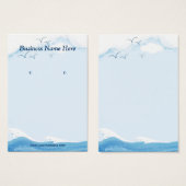 Blue Ocean Seagull - Earring Display Cards (Vorne & Hinten)