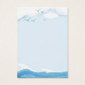 Blue Ocean Seagull - Earring Display Cards (Rückseite)
