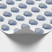 Blue Ocean Shells Geburtstag Geschenkpapier (Ecke)