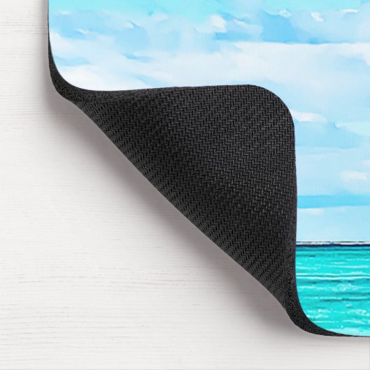 Blue Ocean Sky Vacacation Vibe Personal Mousepad (Ecke)