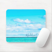 Blue Ocean Sky Vacacation Vibe Personal Mousepad (Mit Mouse)