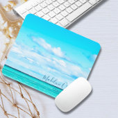 Blue Ocean Sky Vacacation Vibe Personal Mousepad