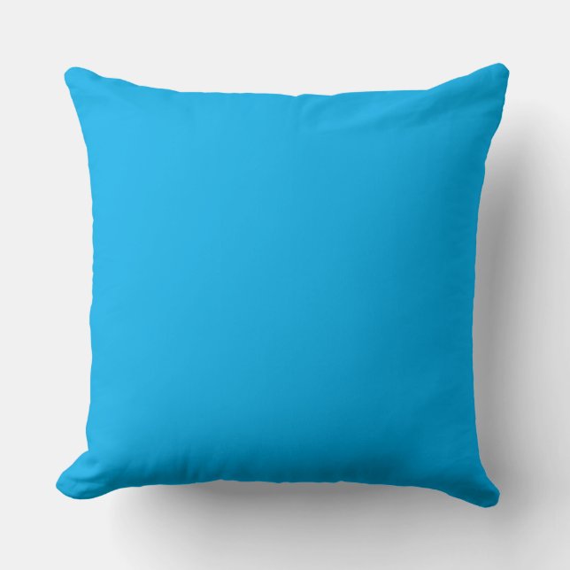 Blue Ocean Solid Color, Modern, Simple, Trendy Kissen (Vorderseite)