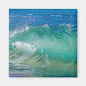 Blue Ocean Summer Beach Waves Magnet (Vorne)