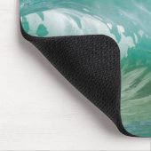 Blue Ocean Summer Beach Waves Mousepad (Ecke)