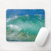 Blue Ocean Summer Beach Waves Mousepad (Mit Mouse)
