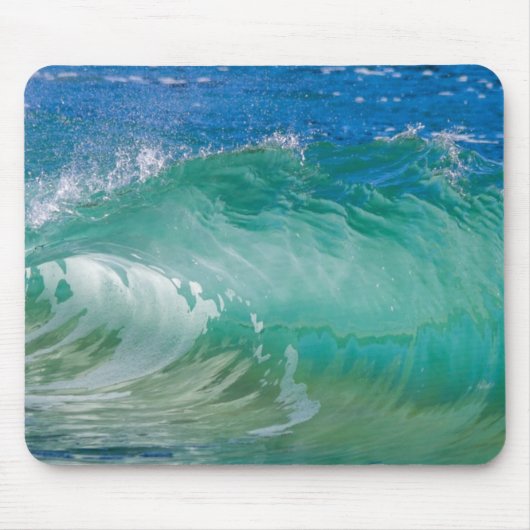 Blue Ocean Summer Beach Waves Mousepad (Vorne)