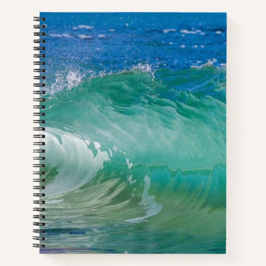 Blue Ocean Summer Beach Waves Notizblock (Vorderseite)