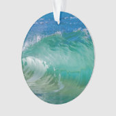 Blue Ocean Summer Beach Waves Ornament (Vorderseite)