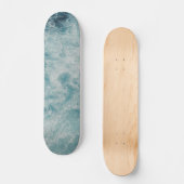Blue Ocean Summer Beach Waves Skateboard (Vorderseite)