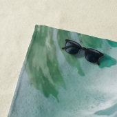 Blue Ocean Summer Beach Waves Strandtuch (Beispiel)