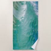 Blue Ocean Summer Beach Waves Strandtuch (Vorderseite)