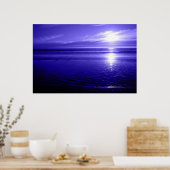 Blue Ocean Sunset Poster (Küche)