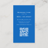 Blue Ocean Swirl • Custom Editable Modern Card Visitenkarte (Rückseite)