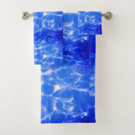 Blue Ocean Swirl Dreams Handtuch-Set Badhandtuch Set