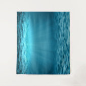 Blue Ocean Underwater Scene Wandteppich (Vorderseite)